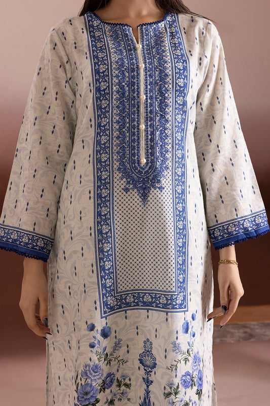 Embroidered Kurta Dupatta Trouser - 3174