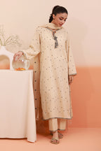 Embroidered Kurta Dupatta Trouser - 3353