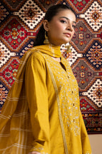 Embroidered Kurta Dupatta Trouser - 3354