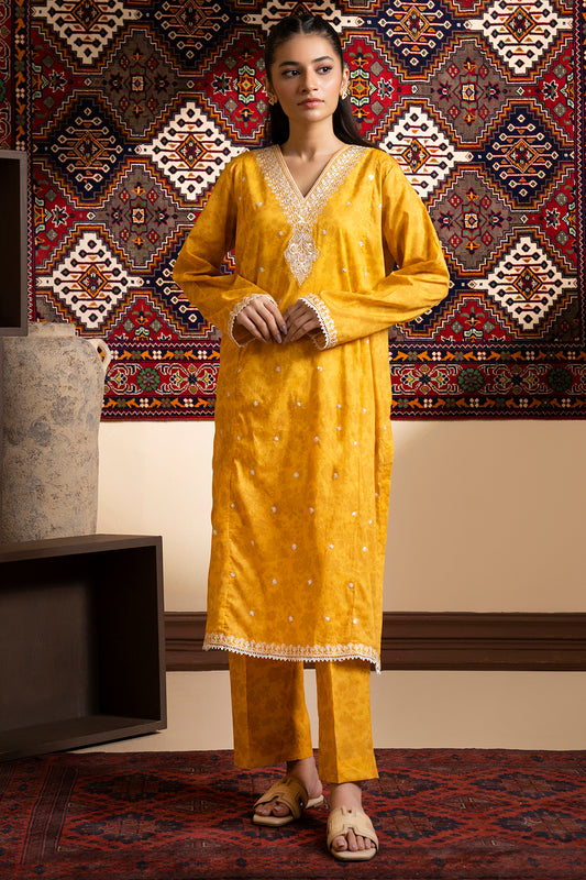 Embroidered Kurta Trouser - 1920