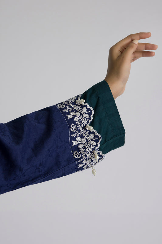 Embroidered Kurta Dupatta Trouser - 3355
