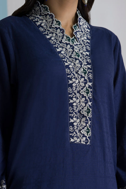 Embroidered Kurta Dupatta Trouser - 3355