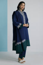 Embroidered Kurta Dupatta Trouser - 3355