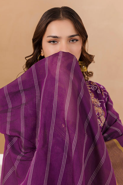 Embroidered Kurta Dupatta Trouser - 3356