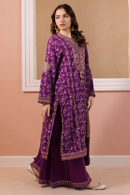 Embroidered Kurta Dupatta Trouser - 3356