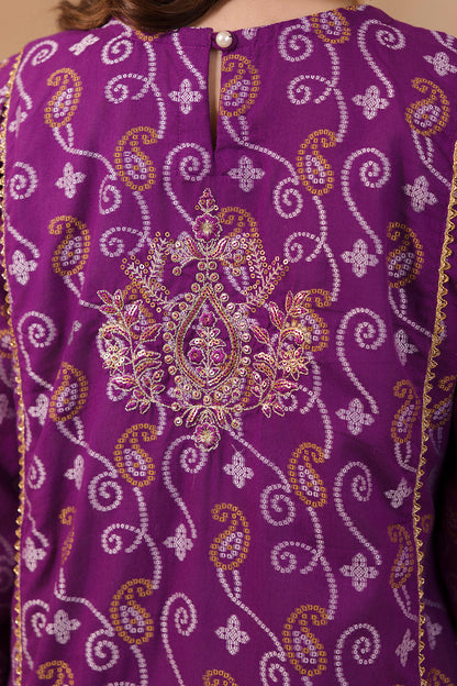 Embroidered Kurta Dupatta Trouser - 3356