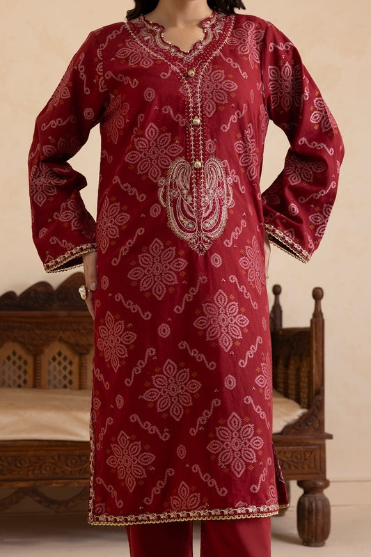 Embroidered Kurta Dupatta Trouser - 3357