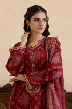 Embroidered Kurta Dupatta Trouser - 3357
