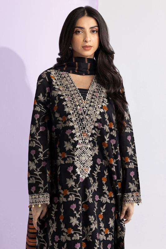 Embroidered Kurta Dupatta Trouser - 3358