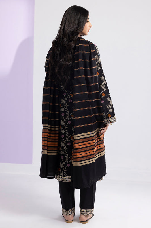 Embroidered Kurta Dupatta Trouser - 3358