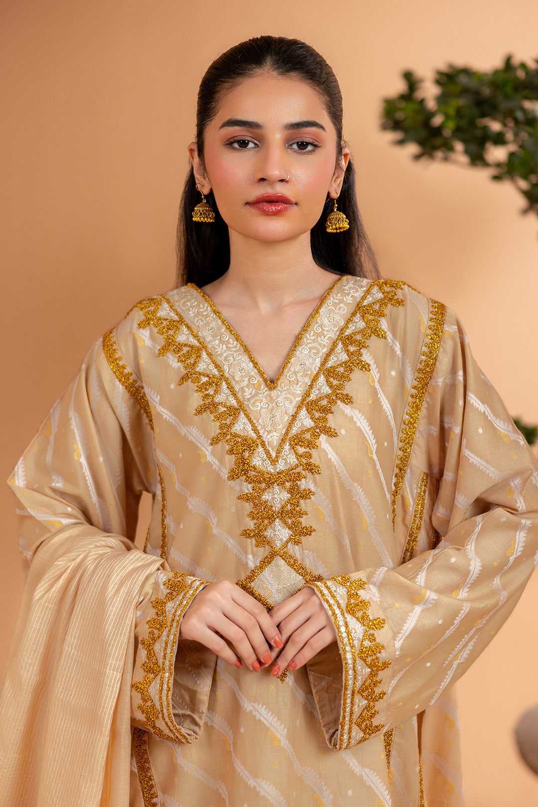 Embroidered Kurta Dupatta Trouser - 3360