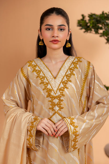 Embroidered Kurta Dupatta Trouser - 3360
