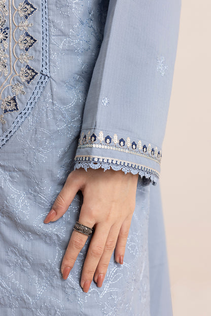 Embroidered Kurta Dupatta Trouser - 3370