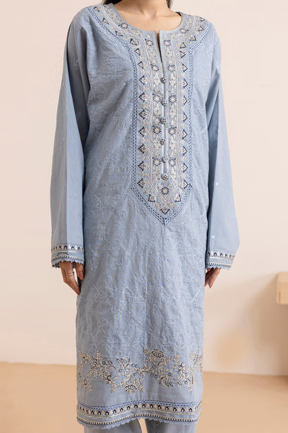 Embroidered Kurta Dupatta Trouser - 3370