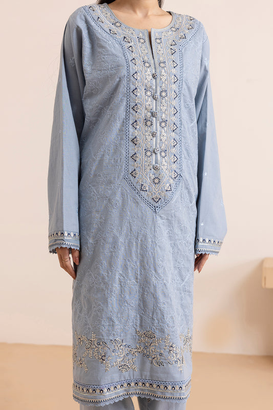 Embroidered Kurta Dupatta Trouser - 3370