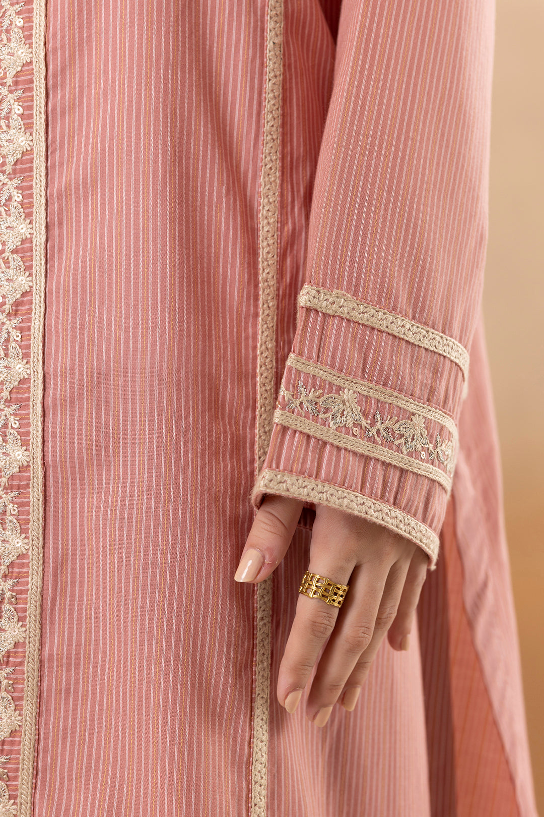 Embroidered Kurta Dupatta Trouser - 3371