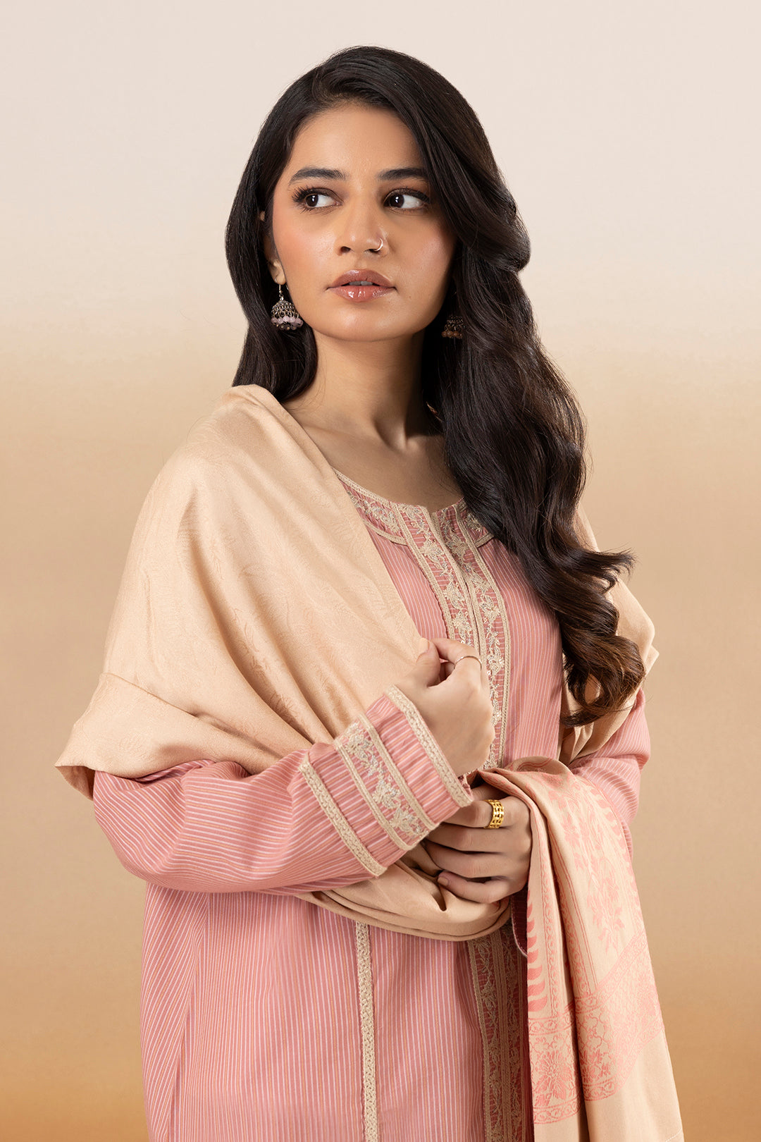 Embroidered Kurta Dupatta Trouser - 3371