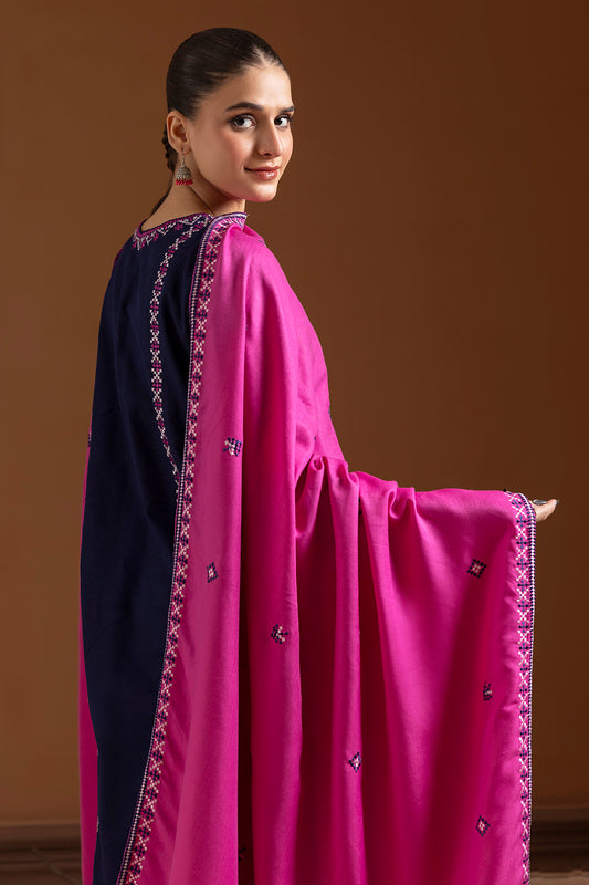 Embroidered Kurta Dupatta Trouser - 3373