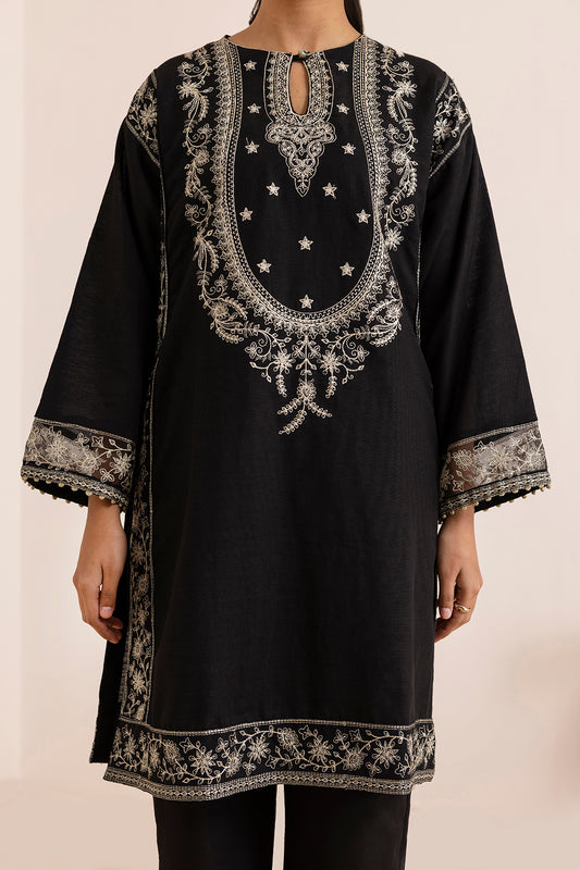 Embroidered Kurta Shawl Trouser - 3374