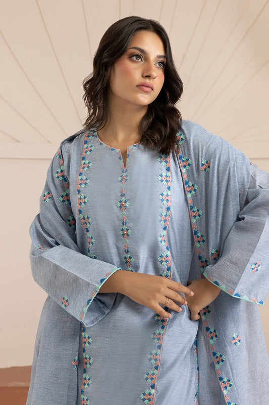 Embroidered Kurta Dupatta Trouser - 3375