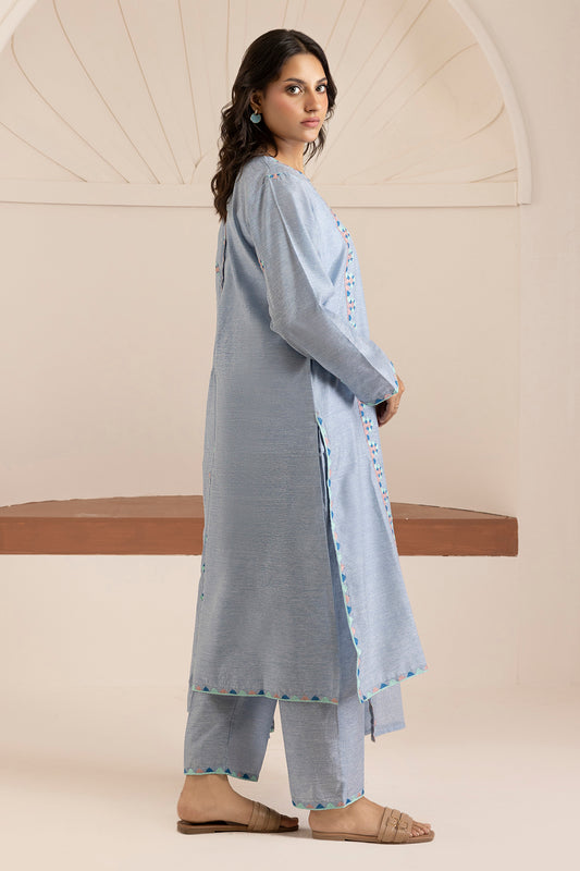 Embroidered Kurta Dupatta Trouser - 3375