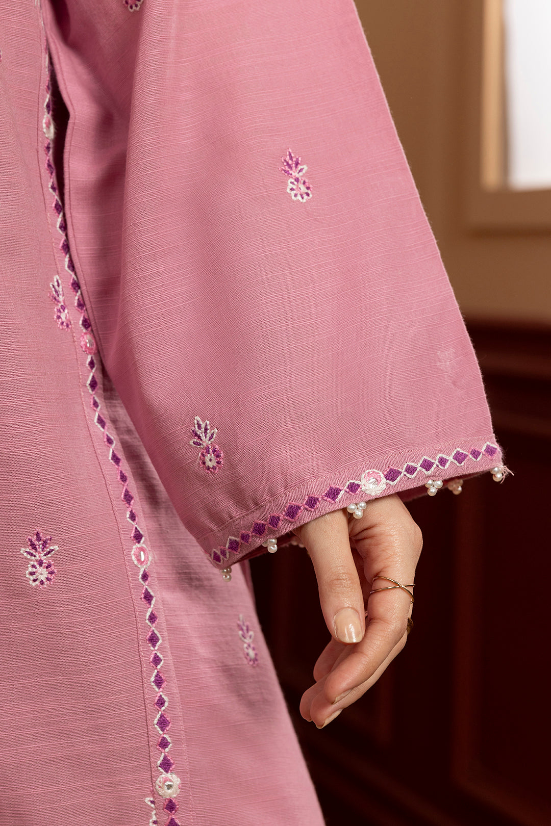 Embroidered Kurta Dupatta Trouser - 3379