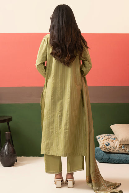 Embroidered Kurta Dupatta Trouser - 3388