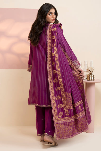 Embroidered Kurta Dupatta Trouser - 3389