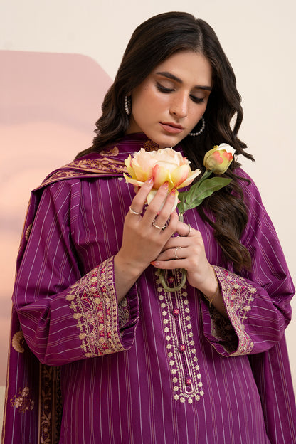 Embroidered Kurta Dupatta Trouser - 3389