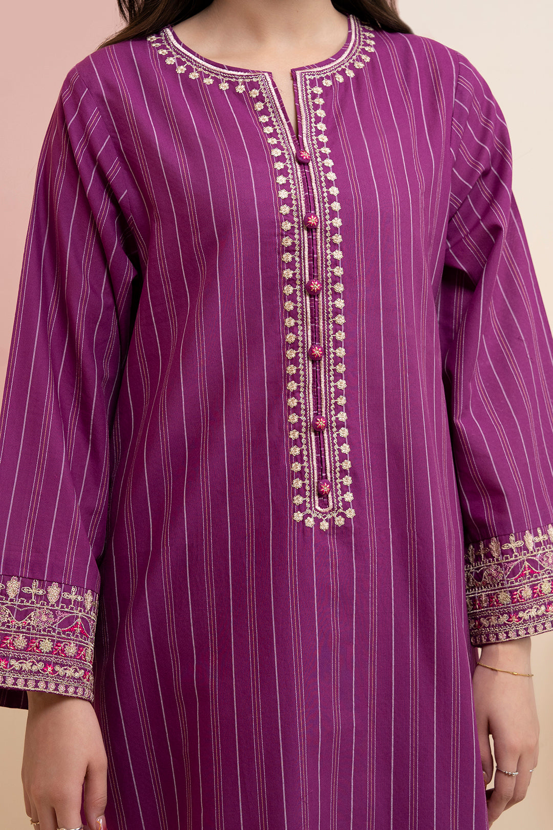 Embroidered Kurta Dupatta Trouser - 3389