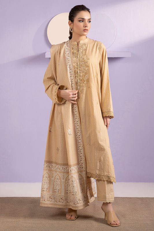 Embroidered Kurta Dupatta Trouser - 3392