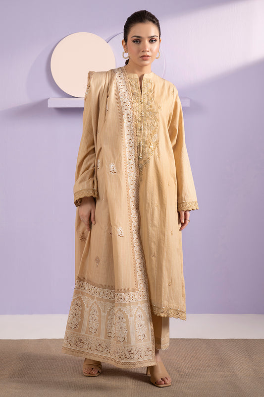 Embroidered Kurta Dupatta Trouser - 3392