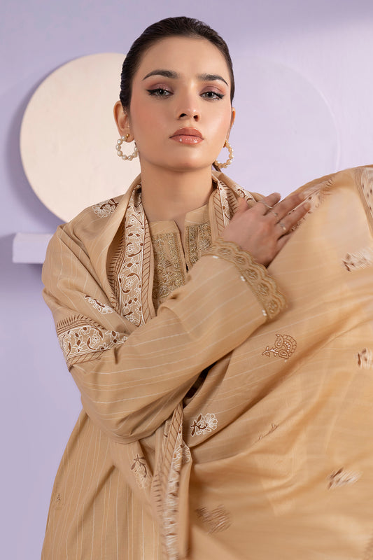 Embroidered Kurta Dupatta Trouser - 3392