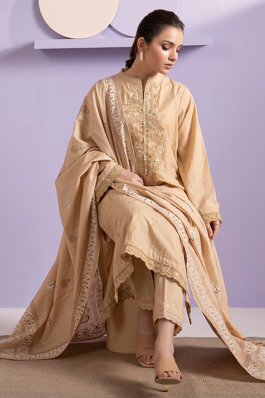Embroidered Kurta Dupatta Trouser - 3392