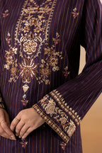 Embroidered Kurta Shawl Trouser - 3393