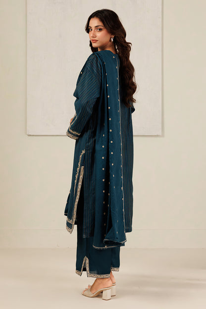 Embroidered Kurta Dupatta Trouser - 3394
