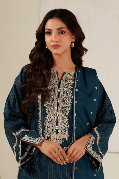 Embroidered Kurta Dupatta Trouser - 3394