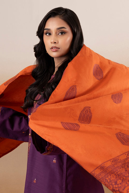 Embroidered Kurta Dupatta Trouser - 3395