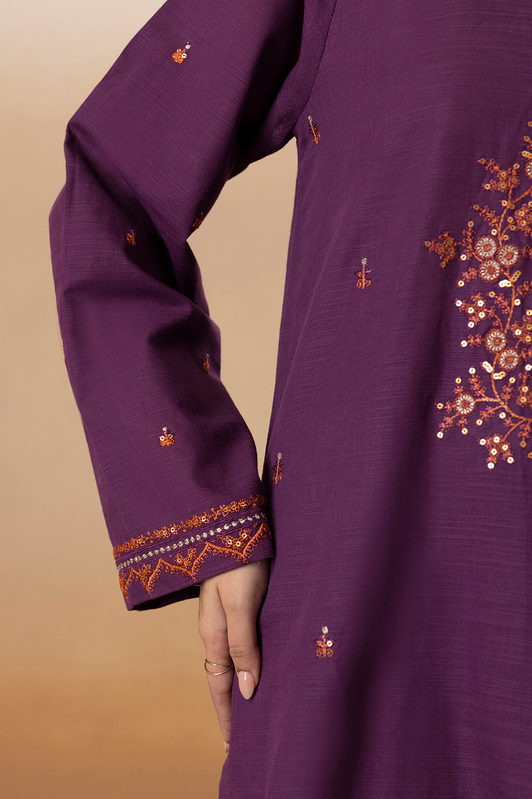 Embroidered Kurta Dupatta Trouser - 3395