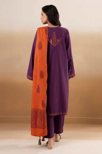 Embroidered Kurta Dupatta Trouser - 3395