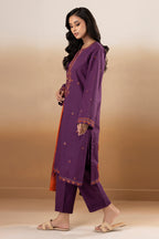 Embroidered Kurta Dupatta Trouser - 3395
