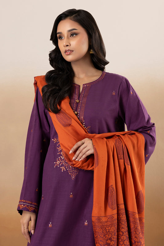 Embroidered Kurta Dupatta Trouser - 3395