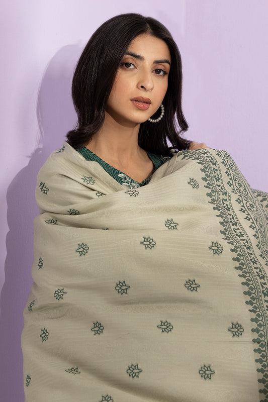 Embroidered Kurta Dupatta Trouser - 3372