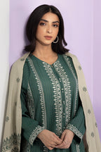Embroidered Kurta Dupatta Trouser - 3372