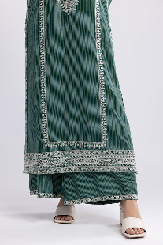 Embroidered Kurta Dupatta Trouser - 3372