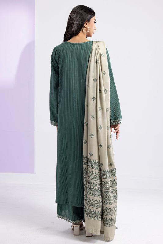Embroidered Kurta Dupatta Trouser - 3372