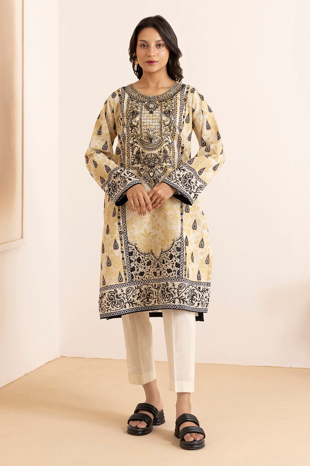 Embroidered Kurta - 2733