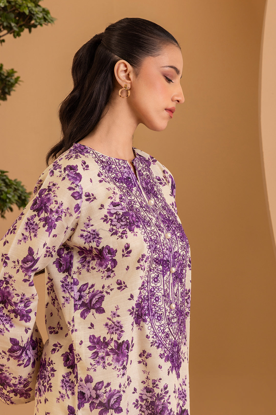Embroidered Kurta - 2817
