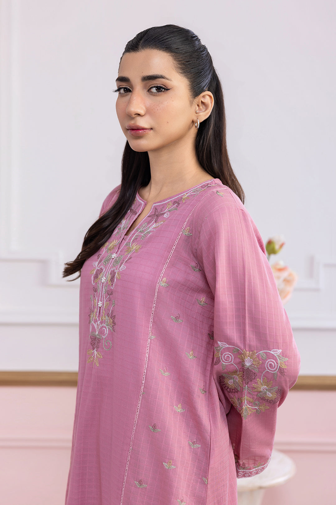 Embroidered Kurta Trouser - 2539