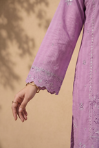 Embroidered Kurta Trouser - 2545
